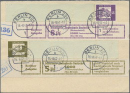 Berlin - Rollenmarken: 1961/1972, Rollenendstreifen RE1+4 Auf Brief, Saubere Par - Rollenmarken