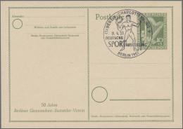 Berlin - Ganzsachen: 1950/1951, 10+5 Pf. "Berliner Währungsgeschädigte" Bild-Gan - Altri & Non Classificati