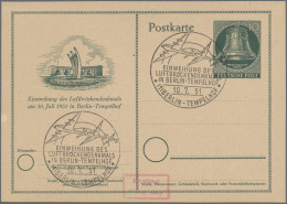 Berlin - Ganzsachen: 1951/1952, Lot Mit 14 Ganzsachen, Dabei "Freiheitsglocke Kl - Other & Unclassified