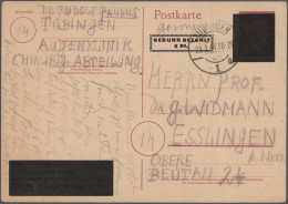 Französische Zone: 1946/1949, Partie Von Ca. 167 Briefen Und Karten Mit Frankatu - Other & Unclassified