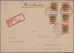 Französische Zone - Rheinland Pfalz: 1946/1948, Partie Von über 70 Briefen Und K - Otros & Sin Clasificación