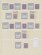 Bizone: 1945/1946, AM-Post, Spezialisierte Postfrische Sammlung Im Lindner-Ringb - Otros & Sin Clasificación
