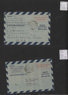 Bizone - Ganzsachen: 1948/1953, Luftpostfaltbriefe Bizone+Bund, Partie Von Zehn - Altri & Non Classificati