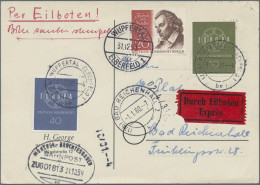 Bundesrepublik Deutschland: 1945/1968, Umfangreicher Bestand Von Ca. 525 Briefen - Collections