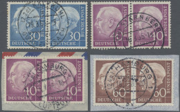 Bundesrepublik Deutschland: 1954/1961 HEUSS: Umfangreiche Partie Meist Gestempel - Collections