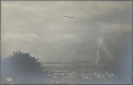 Ansichtskarten: Motive: ZEPPELIN: Ca 185 Zeppelin Postcards And A Few Photos, Wi - Andere & Zonder Classificatie