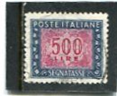 ITALY/ITALIA - 1961  POSTAGE DUE  500 L   FINE USED - Taxe
