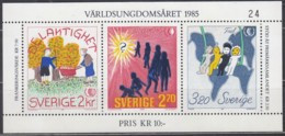 SCHWEDEN  Block 13, Postfrisch **,  Internationales Jahr Der Jugend, 1985 - Blocks & Sheetlets