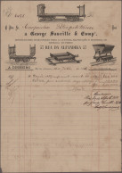 Brazil: 1890/1900 (ca.), Invoices/Documents, Assortment Of Apprx. 100 Pieces Inc - Storia Postale