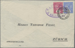 Ceylon / Sri Lanka: 1903/1937 Group Of 9 Covers, One Wrapper And A Postal Statio - Sri Lanka (Ceylon) (1948-...)