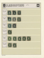 Schweiz: 1882/1910, STEHENDE HELVETIA, Meist Gestempelte Sammlung Mit Ca. 618 Ma - Verzamelingen