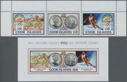 Cook Islands: 1990, Olympic Games 1992 In Albertville And Barcelona Complete Set - Cookeilanden