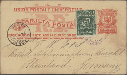 Dominican Republic - Postal Stationery: 1881/1910, Lot Of Five Stationeries: Thr - Dominikanische Rep.