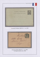 French Indochine: 1892/1908, Petty Collection Of Nine Entires Incl. Ppc And Stat - Briefe U. Dokumente