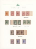 Indore: 1904/1920, Definitives "Maharaja Tukoji Rao Holkar III", Specialised Col - Sonstige & Ohne Zuordnung