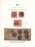 Indore: 1889, Handstamped Provisional Issue, Type II, Assortment Of Four Covers - Autres & Non Classés