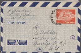 Israel - Postal Stationery: 1950's-modern: Hundreds Of Postal Stationery Cards, - Other & Unclassified