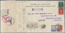 Japan: 1937/1940, 1st Showa Series Definitives 1/2 S.-30 S. On Cover/stationery - Other & Unclassified