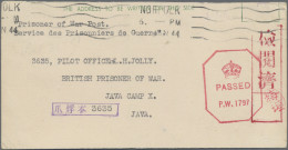 Japan: 1944, POW Mail, Java Camp, Card From Dereham/Norfolk And Envelope From Gl - Autres & Non Classés