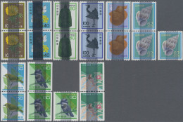 Japan: 1981/1997, Coil Stamps, End-of-coil-pairs Obliterated With Respective Bla - Other & Unclassified