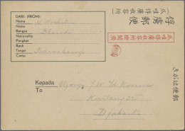 Japanese Occupation WWII: 1942/1945, Java POW Camp Preprinted "Java" Cards (14) - Indonesien