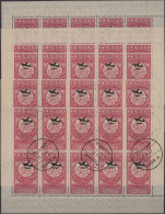 Yemen: 1954, Provisionals, Stock Of The Overprint "airplane" And "airplane And Y - Yemen