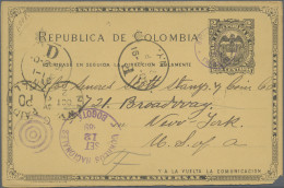 Columbia: 1889/1984, Lot Of 75 Items, Mostly Covers With Interesting Frankings, - Colombie