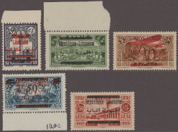 Lebanon: 1927/1928, Erroneously Overprinted (mainly Syrian) Stamps, Lot Of Five - Libanon