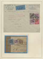 Malayan States - Straits Settlement: 1880/1952 (ca.), On Pages: Covers QV-KGVI ( - Straits Settlements