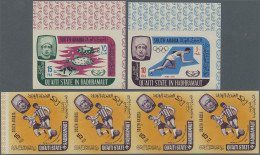 Aden: 1966/1967, Lot Of 2370 IMPERFORATE Stamps MNH, Mostly Quaiti State In Hadh - Aden (1854-1963)