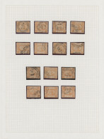 Egypt: 1867/1871, "Sphinx/Pyramid", Used Collection Of Apprx. 140 Stamps On Albu - 1915-1921 British Protectorate