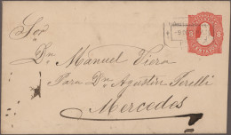 Argentina - Postal Stationary: 1878/1910 (ca.), Collection Of Apprx. 150 Used An - Ganzsachen