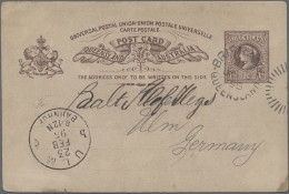 New South Wales: 1880/1910's Ca.: 14 Postal Stationery Items, One Cover And Two - Brieven En Documenten