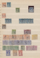 Queensland: 1860/1910 (ca.), Used And Mint Balance Of Apprx. 500 Stamps, Neatly - Cartas & Documentos