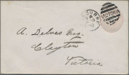 Victoria - Postal Stationery: 1873/1906, Collection Of 28 USED ENVELOPES Incl. R - Autres & Non Classés