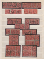 Australia: 1914/1918 Ca., 1d Red KGV, Die II (ACSC 71 & 72 Die II): Very Compreh - Collections