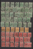 Australia: 1915/1935 (ca.), KGV Issues, Used Balance Of Apprx. 880 Stamps ½d.-4d - Collezioni