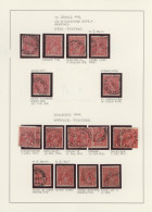 Australia: 1918/1919, 1d Red KGV, Large Multiple Wmk (ACSC 73 & 74): Selection O - Verzamelingen