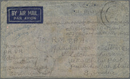 Malayan States: 1940/1955, Covers (11) Often Censored, Inc. 6 Stampless From The - Federated Malay States