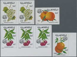 Morocco: 1973/1981, Lot Of 17.220 IMPERFORATE (instead Of Perforate) Stamps And - Morocco (1956-...)