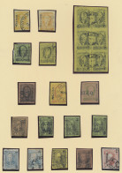 Mexico: 1856/1872, Hidalgo Issues, A Decent Collection Of 22 Stamps Arranged On - Mexiko