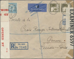 Palestine: 1922/1947, Collection Of Approx. 120 Covers Mostly International, Inc - Palästina