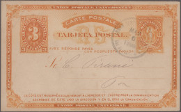 El Salvador - Postal Stationery: 1890/1897, Collection Of 40 Commercially Used S - Salvador