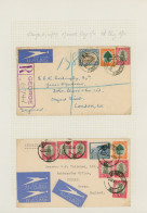 South Africa: 1900/1950 (ca.), Collection Of Apprx. 150 Entires In Two Volumes O - Covers & Documents