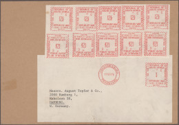 South Africa: 1932/1981, METER MARKS, Assortment Of Apprx. 100 Commercial Covers - Cartas & Documentos
