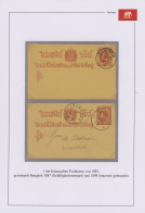 Thailand - Postal Stationery: 1887/1907, Five Stationery Cards Postally Used Res - Thailand