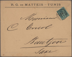 Tunisia: 1890/2010 (approx.), Collection Of 360 Covers And Postcards, Including - Covers & Documents