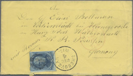 United States: 1864/1883, Group Of Six Covers, E.g. Blue Rimless "BALTIMORE", Bl - Lettres & Documents