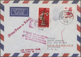 World Wide: 1908/1992, Mainly Europe, Collection Of 137 Covers/cards Showing Spe - Collections (without Album)