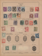 World Wide: 1870 - 1910 (ca.), Zwei Urige Alte Schaubek-Alben, Etwas Ramponiert - Colecciones (sin álbumes)